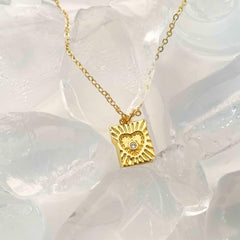 Frozen Love Stainless Steel Necklace - Local Pitara