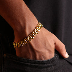 Gold Link Bracelet - Local Pitara