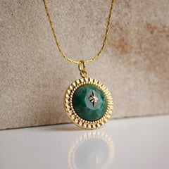 Starry Emerald Necklace