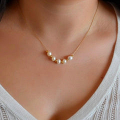 Minimal Pearl Necklace - Local Pitara