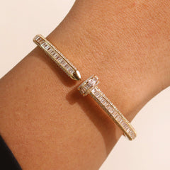 Nail Diamond Cuff Kada