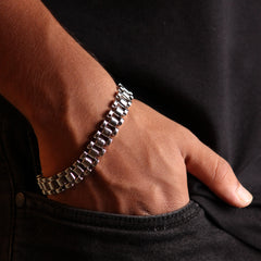 Silver Link Bracelet - Local Pitara