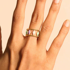 Spiked Colour Band Ring - Local Pitara