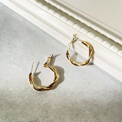 Twist Circle Hoop Earring - Local Pitara