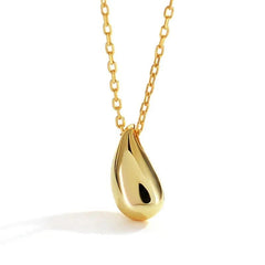 Waterdrop Gold Necklace - Local Pitara